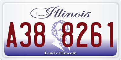 IL license plate A388261