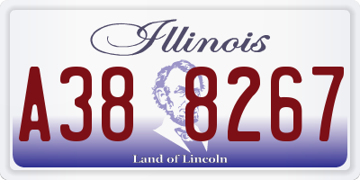 IL license plate A388267