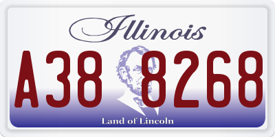 IL license plate A388268