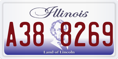 IL license plate A388269