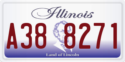 IL license plate A388271