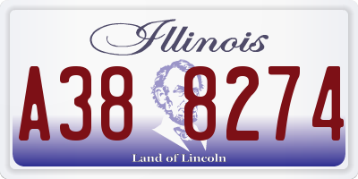 IL license plate A388274