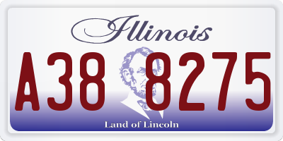 IL license plate A388275