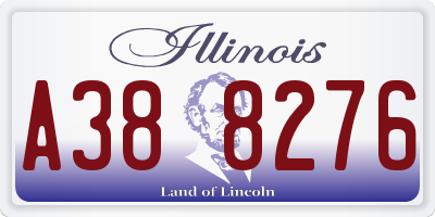 IL license plate A388276