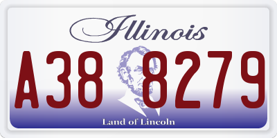 IL license plate A388279