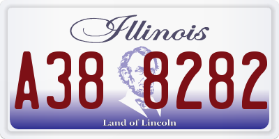 IL license plate A388282