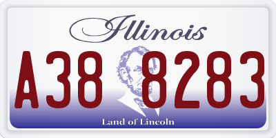 IL license plate A388283