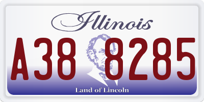 IL license plate A388285
