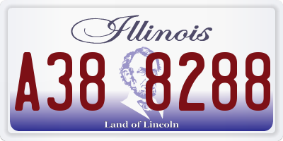 IL license plate A388288