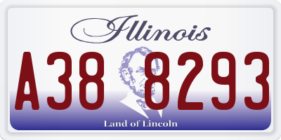 IL license plate A388293