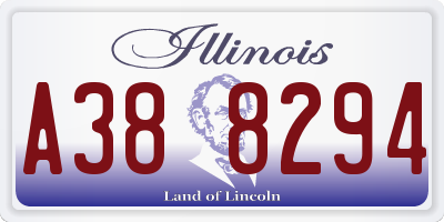IL license plate A388294