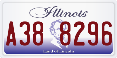 IL license plate A388296