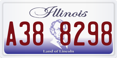 IL license plate A388298