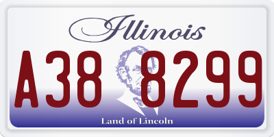 IL license plate A388299