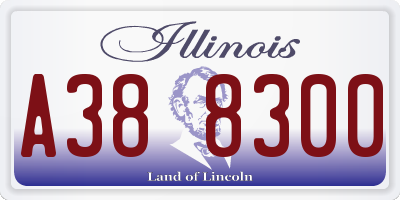 IL license plate A388300