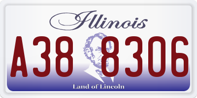 IL license plate A388306