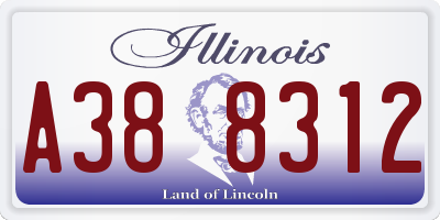 IL license plate A388312