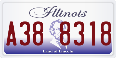 IL license plate A388318