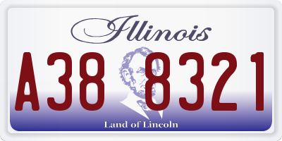 IL license plate A388321