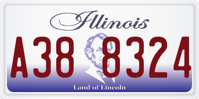 IL license plate A388324