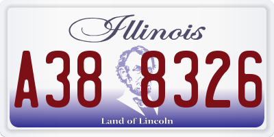 IL license plate A388326