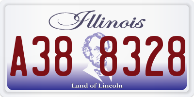 IL license plate A388328