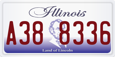 IL license plate A388336