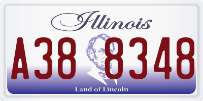 IL license plate A388348