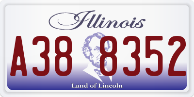 IL license plate A388352