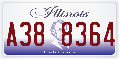IL license plate A388364