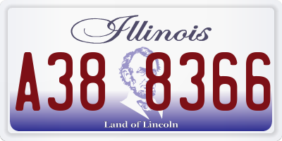IL license plate A388366