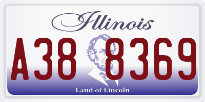 IL license plate A388369
