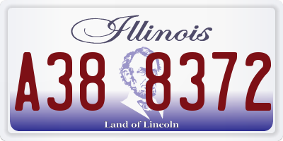 IL license plate A388372