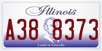 IL license plate A388373