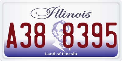 IL license plate A388395