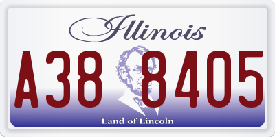 IL license plate A388405