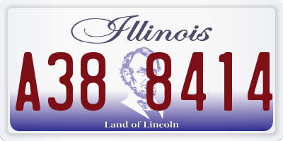 IL license plate A388414