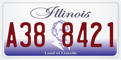 IL license plate A388421