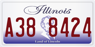 IL license plate A388424