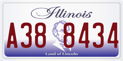 IL license plate A388434