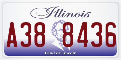 IL license plate A388436