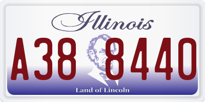 IL license plate A388440