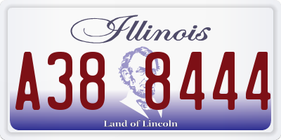 IL license plate A388444
