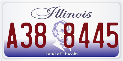 IL license plate A388445