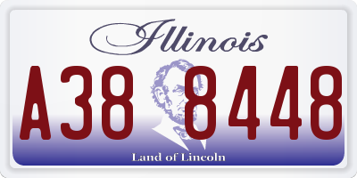 IL license plate A388448