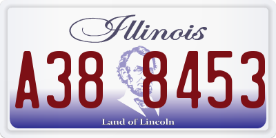 IL license plate A388453