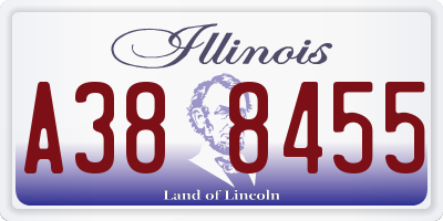 IL license plate A388455