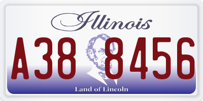 IL license plate A388456