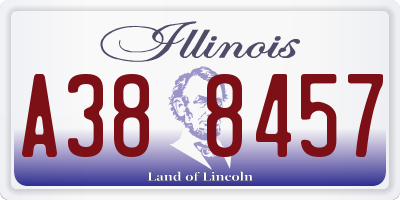 IL license plate A388457