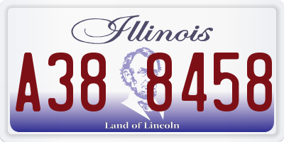 IL license plate A388458
